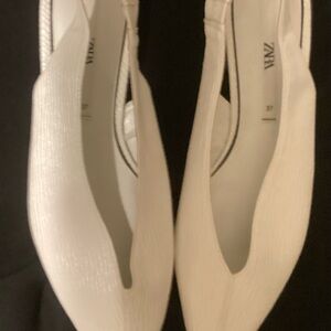 Zara Elegant White Heels